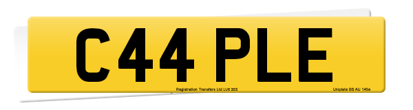 Registration number C44 PLE